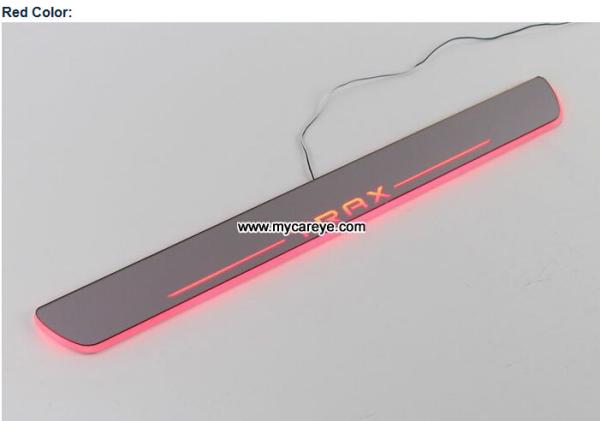 Holden Trax Car accessory stainless steel scuff plate door sill plate lights LED