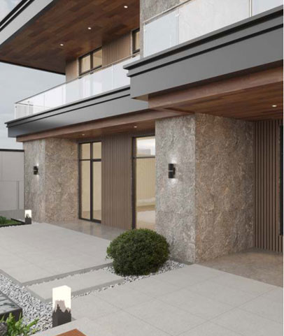 燃焼ブロック 天然石 石灰 表面 浅黄色 120x60cm 外壁 カーテン 厚いタイル 建築用