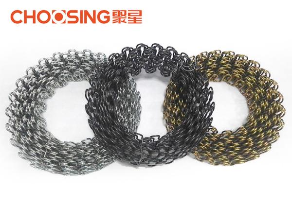 Customized Upholstery Zig Zag Springs High Carbon Steel Wire Materials 8 9 11 Gauge