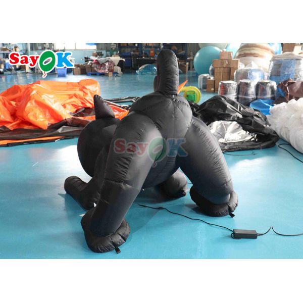 Halloween Cartoon Animal Model Inflatable Black Cat Halloween Yard Decoration