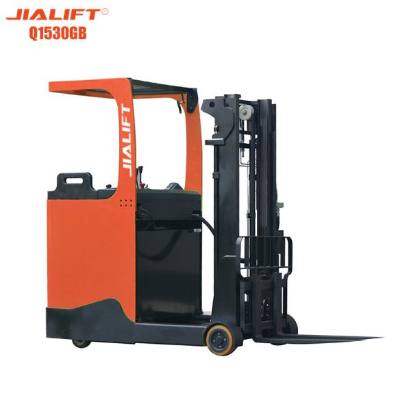 6kw Electric Reach Stacker Rated Traction Weight 1500kg 3000mm Jialift Walkie Stacker