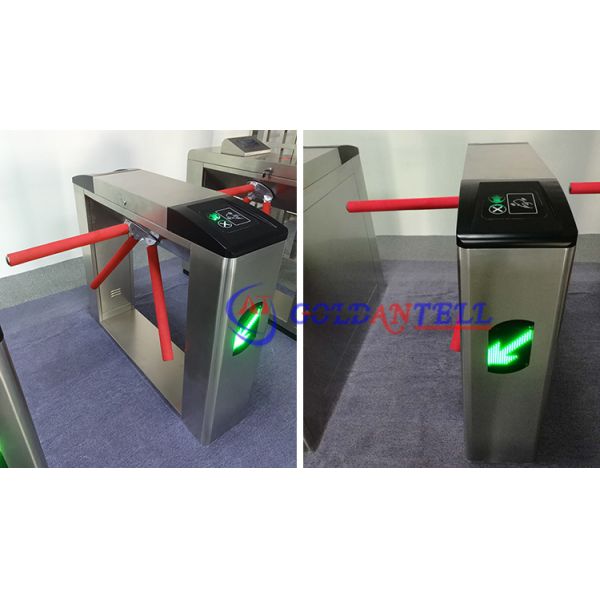 Half Height Security Turnstile Gate with IP54 Protection 30-40 Persons/Min and 550mm-600mm Passage Width