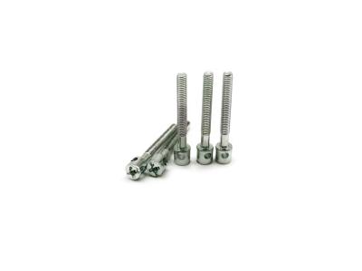 Cross head meter screw M3x25 sandblasted galvanized single hole lead seal screw