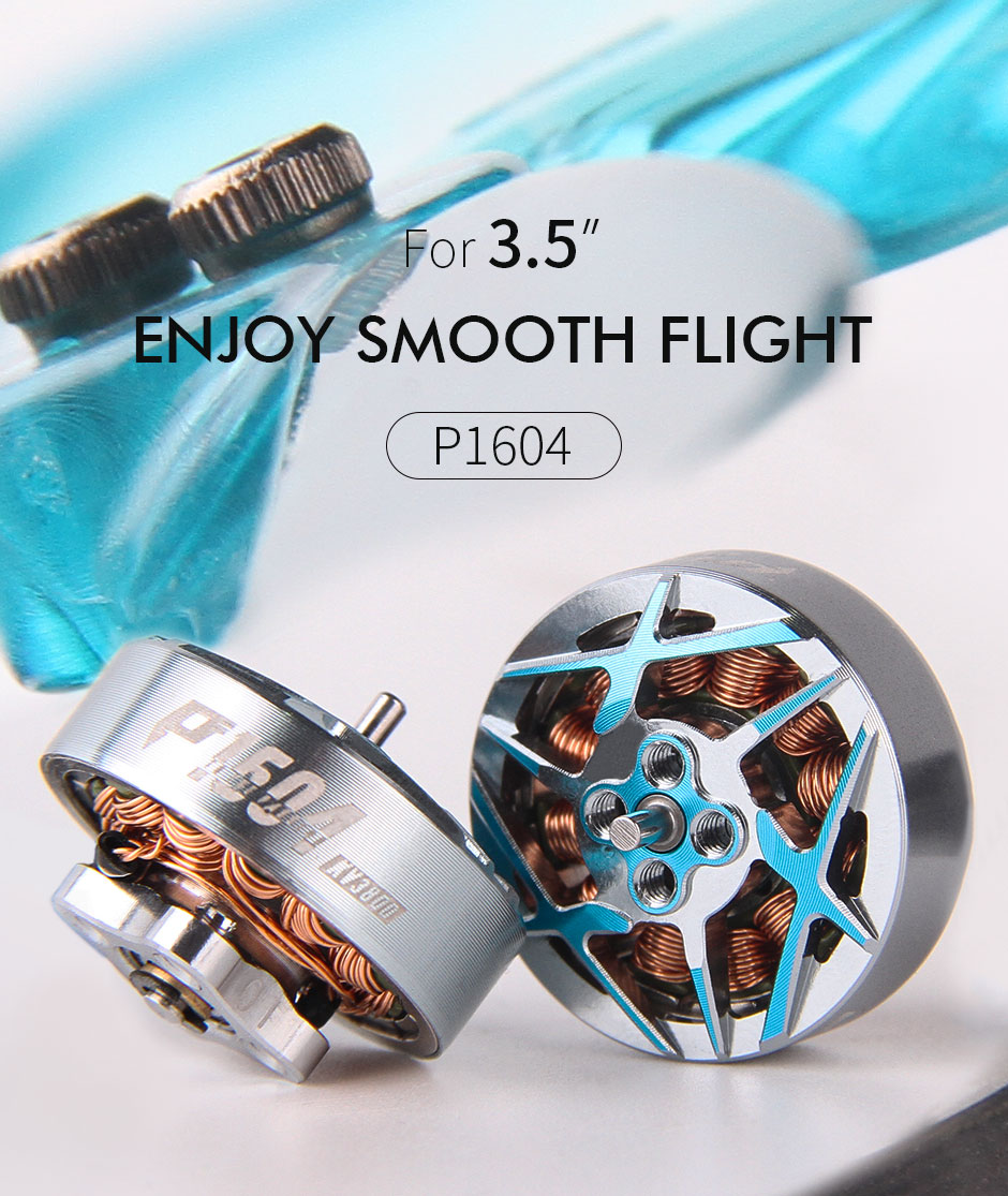 Wholesale T-MOTOR P1604 2850KV 3800 Fact Hot Sale Brushless Fpv Motor 5-8S Titanium Alloy Hollow Quadcopter FPV Drone