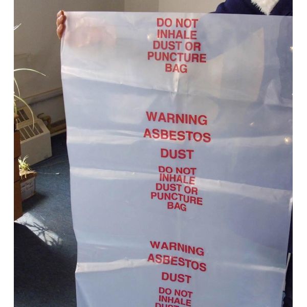 PE asbestos waste bags, Disposal Plastic Bag for Construction Waste, rubbish bag for asbestos fibers, bagplastics, bagea