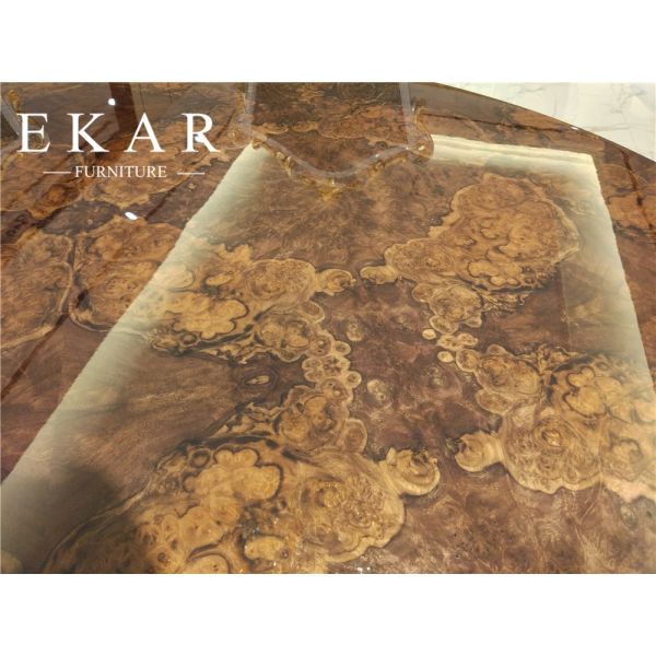 Giltwood Round Dining table antique 4 dining chairs black dining table TN-032