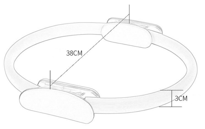 Fitness Accessories PP Yoga Magic Circle Pilates Ring OEM