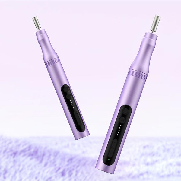 Carregamento por USB 5 modos 6 brocas de baixo ruído Polir unhas portáteis Manicure elétrica Pedicure