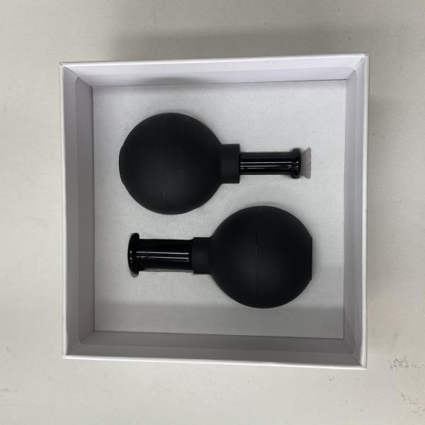 4Pcs grupo colocando facial de vidro - colocar facial do silicone profissional da categoria para o corpo, cara, pescoço, parte traseira, massagem do olho