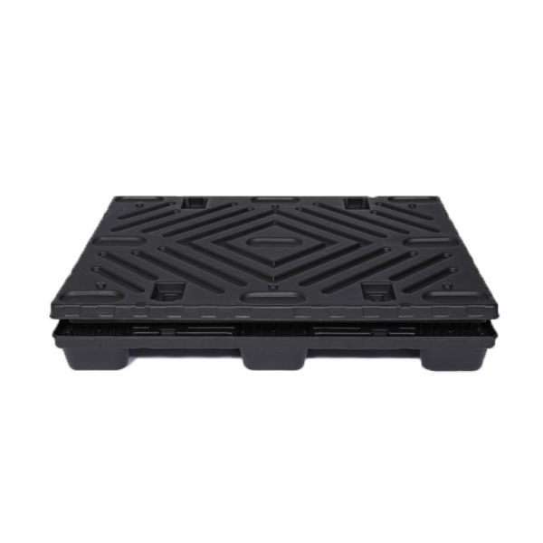 Collapsible Automotive Battery Plastic Pallet Box for Stackable Storage and Transport