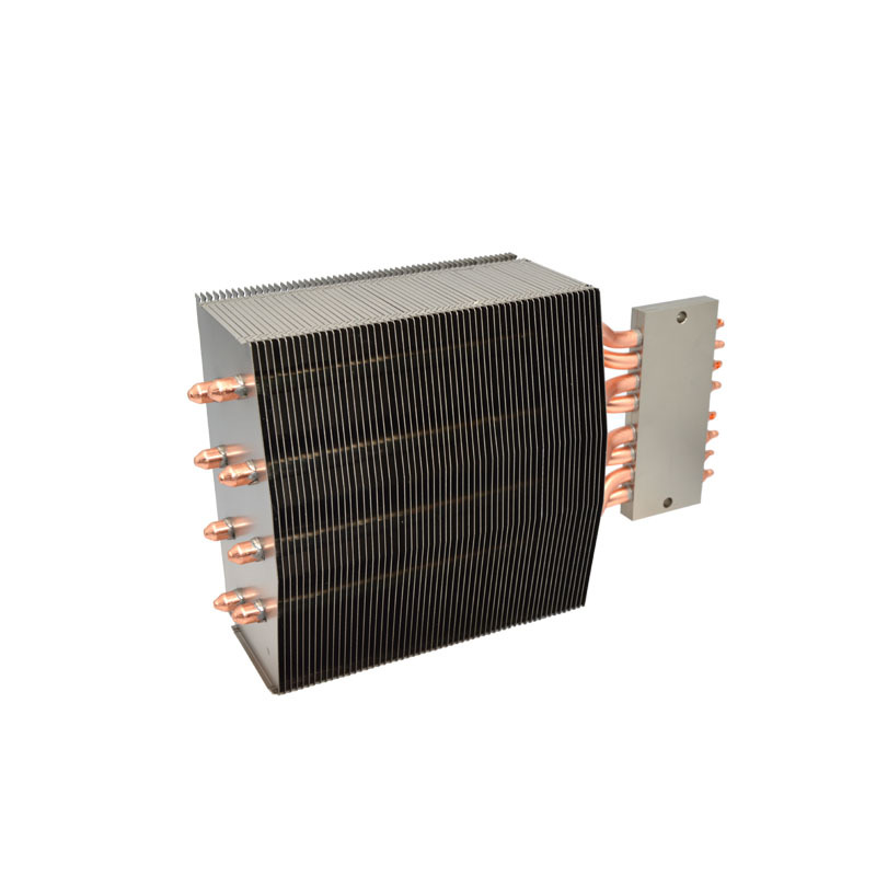 8 Heat Pipe Aluminum Fin Heatsink, High Power LED / Thermoelectric Cooler Heat Sink Module