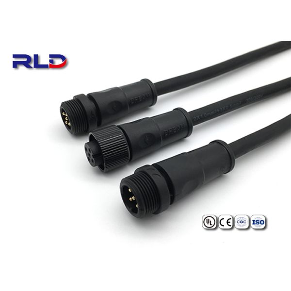 5 connecteur hommes-femmes imperméable de la prise LED du noyau IP68 du connecteur 5 de Pin M16