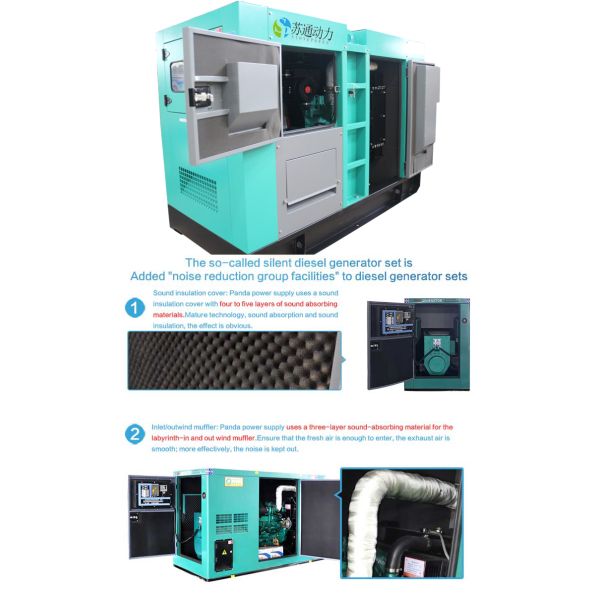 зеленая мобильная молчаливая дизельная сила 400КВ 500КВА главного набора генератора 1500РПМ