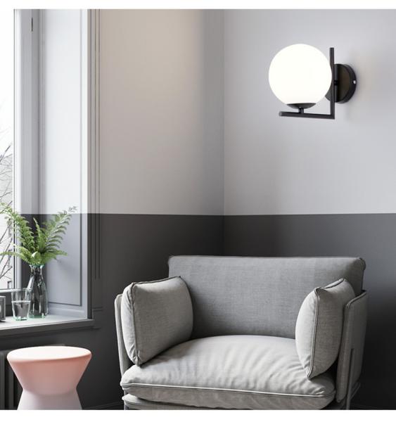 Modern Gold Wall Lamp Glass Ball Wall Saconces Indoor home wall mounted led lamps (WH-OR-17)