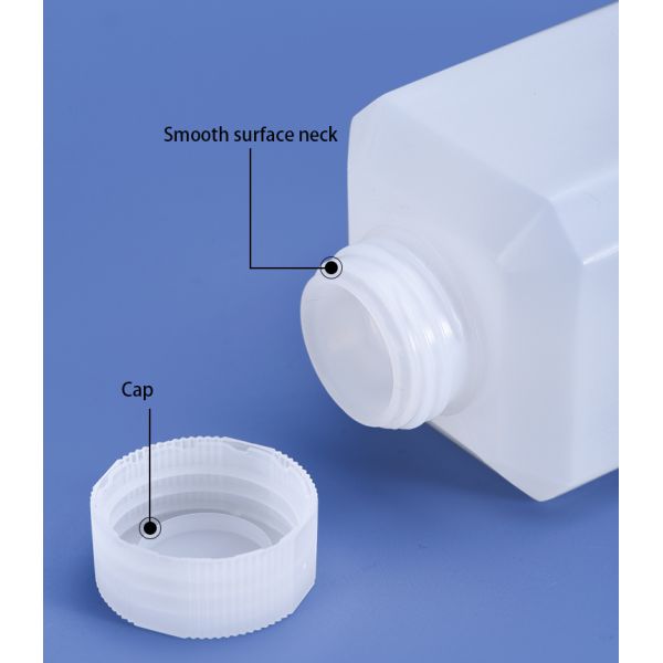Biochemistry 500ml 16 Oz HDPE Bottle Transulcent Plastic Vials For Pharmaceutical