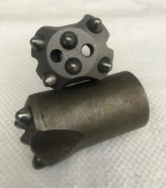 ce Drill Rig Parts 32mm 34mm Quarries Stone Tapered Shank Hard Rock Drill Jack Hammer Button Drill Bit