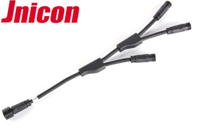 Conector de cabo impermeável plástico do mini ramo de Y, conector de cabo exterior de 2 Pin