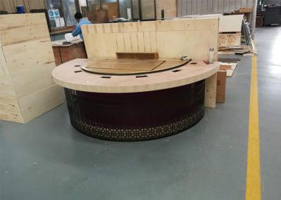 Restaurant Japanese Teppanyaki Grill With Semi Circle Table Top Decoration