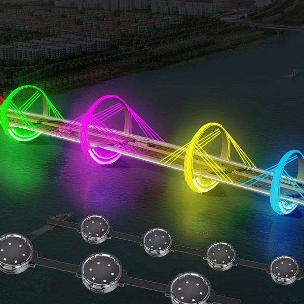LED Point Light Source LED 1800k-6500k 40mm 0.75W IP67 Waterproof DMX512 For Outdoor Projects