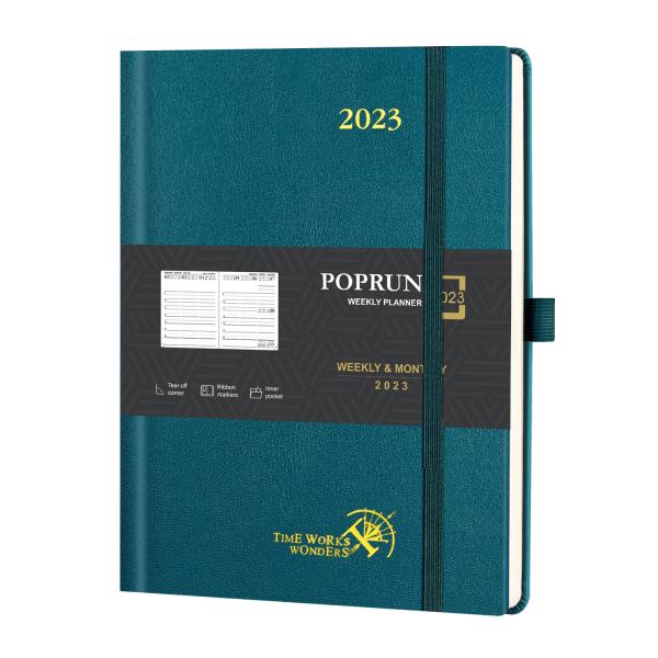 Pacific Green 2023 Weekly Planner Vertical Layout Monthly Weekly Plan On 2 Pages Large