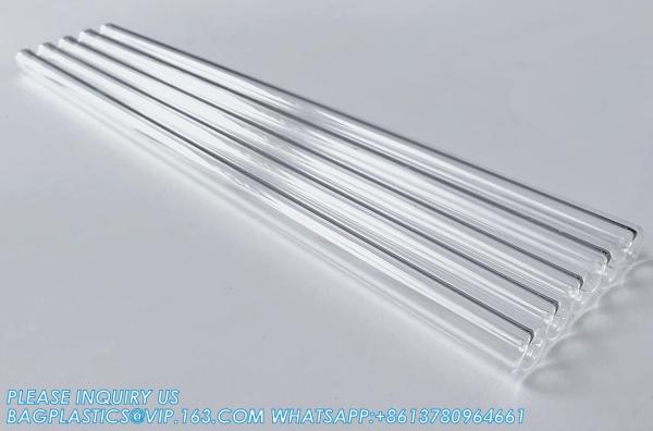 4 Inch Long 10 Pieces Glass Borosilicate Blowing Tubes 12 Mm OD 2mm Thick Wall Tubing, Clear Tubes For Art DIY