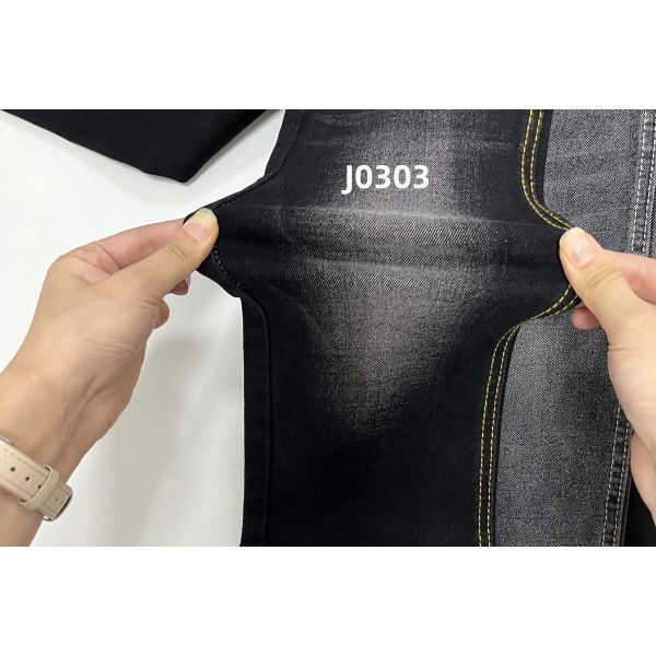 11 Oz Super Stretch Tejido negro de denim para jeans