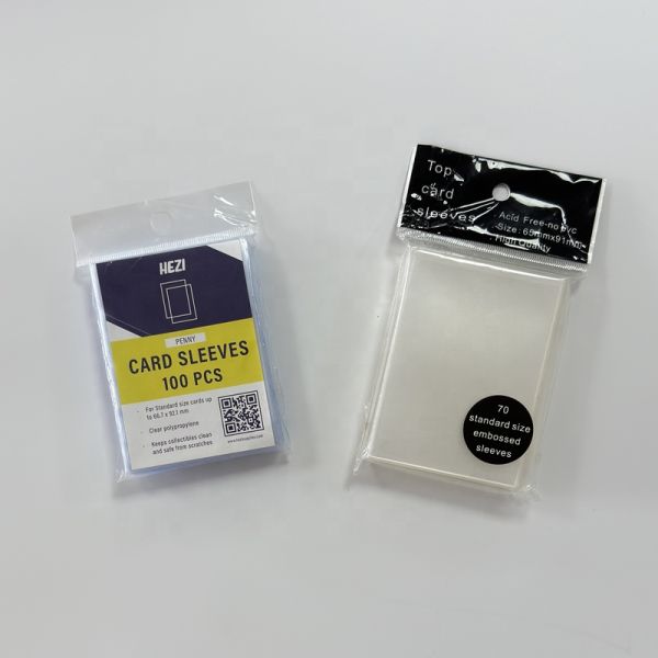 Антистатические прозрачные мягкие пластиковые карты для защиты игровых торговых карт