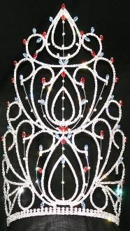12 inch 14 inch large crown wholesalel pageant crowns and tiaras supplier pai crown jewelry manufacturer of yiwu china