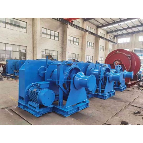 30ton pulling ship mooring anchor Marine hydraulic winch with hydraulic pump station