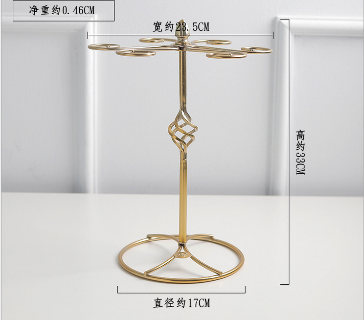 KTV H30CM Wine Glass Drying Rack , Rustproof Wine Glass Tree Stand