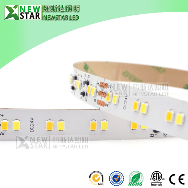 WW+W 15m CC smd2835 Constant current Dual white strips CCT adjustable 2835smd Led Strip Lights from 3000K to 6000k