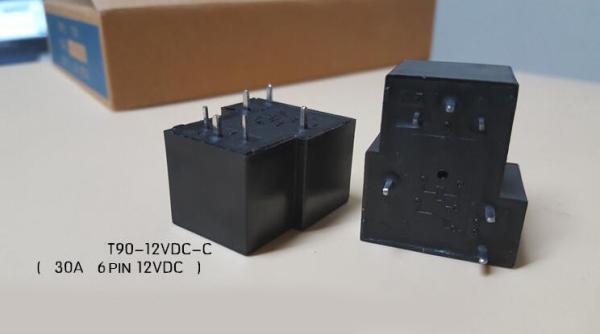 JQX-15F(T90) Coil Relay 12VDC 30A 250VAC 30VDC 6 pin 1NO 1NC SLA-12VDC-SL-C PCB Type