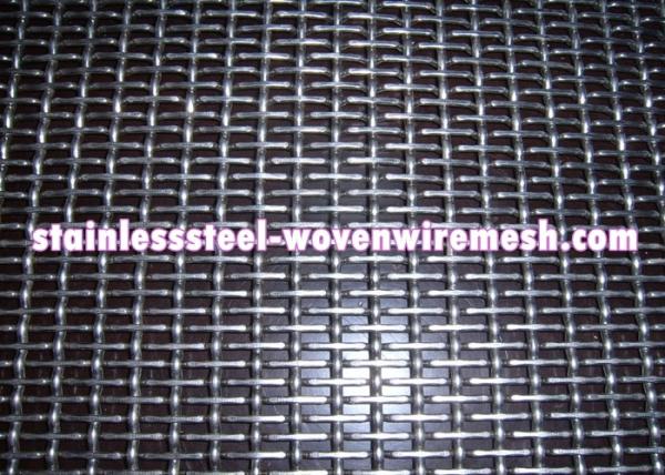 Copper / Stainless Steel Crimped Wire Mesh Rectangle Aperture For Decoration