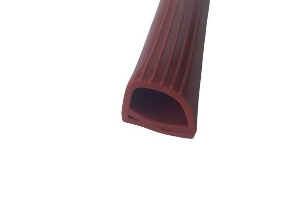 Transparent Sun Resistant D Shape Flexible Rubber Door Seal Silicone Profile for Oven