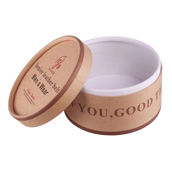 Kraft Paper Cardboard Cylinder Tubes , Custom Logo Round Paper Tube For Tea