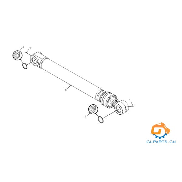 274-2458 E349D E345C CAT Bucket Cylinder Excavator Hydraulic Cylinder