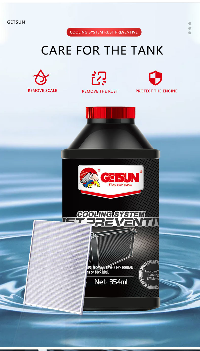 Getsun Radiator Rust Preventive for Car Cooling Systems for Car Cooling System Protection Against Rust