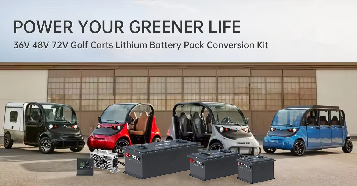OEM 36V 48V 72V Lithium LiFePO4 Golf Trolly Batteries Pack 100Ah 200Ah