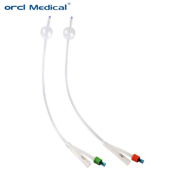 2-сторонний силиконовый фолиевый катетер 8Fr 10Fr 12Fr 14Fr 16Fr 18Fr 20Fr 22Fr 24Fr