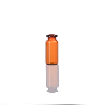 Frasco de vidro tubular âmbar de baixo teor de borosilicato de 7 ml