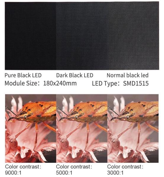 HD P2.6 Indoor Rental LED Display 1515 Pure Black SMD LED Type High Gray Scale