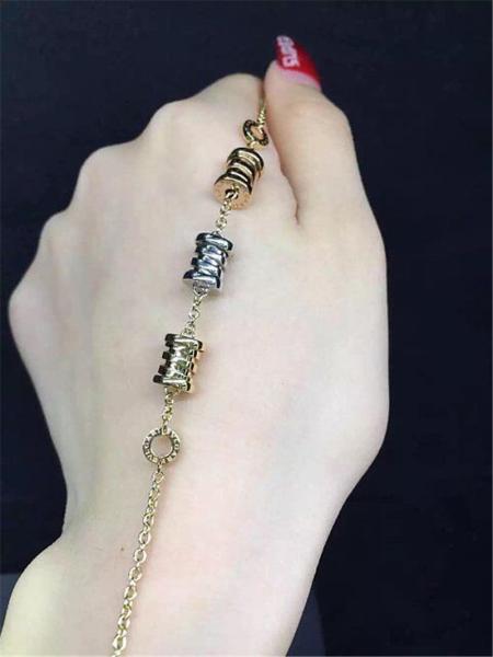 Bi 3 color spring Bracelet 18k gold white gold yellow gold rose gold  Bracelet Jewelry factory in Shenzhen, China