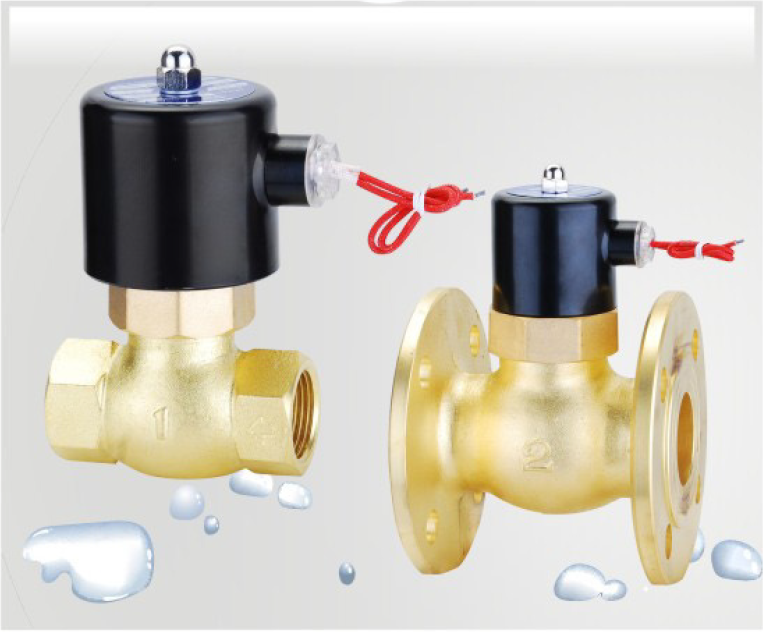 Polish Piston Steam Water Solenoid Valve 26W Brass DC12V Pilot