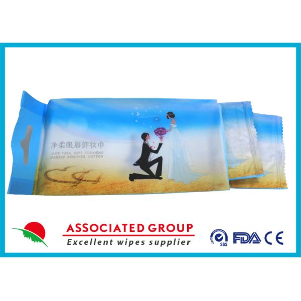 20 * 16cm Unscented Feminine Wipes Skincare Ingredients 10PCS / Bag 50GSM