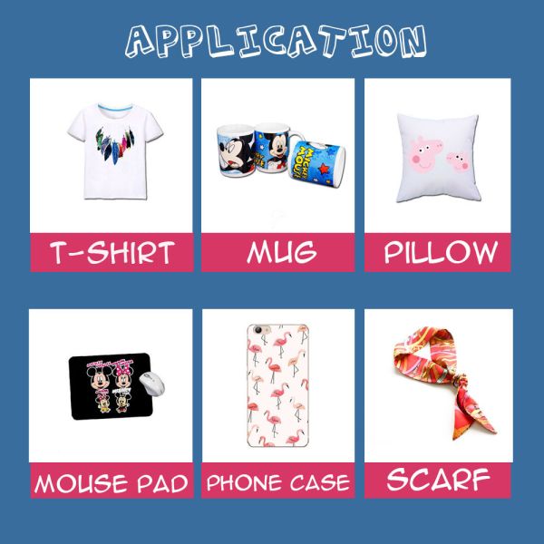 Теплостойкая бумага переноса сублимации A4 для футболок