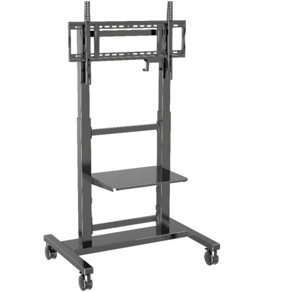 Manual Height adjustable Mobile Stand for Smart Display 55 inch to 86 inch