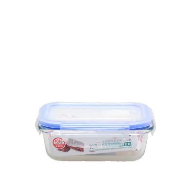 Reusable 400ML Glass Food Prep Containers With Snap On Lids Type