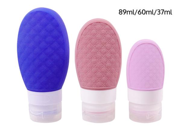 Leak Proof Lid Design Silicone Travel Containers For Lotion Soap Or DIY Cosmetic