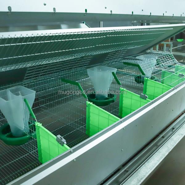 Commodity Rabbit Double Layer European Style Cage Commercial Breeding System for Farming Breeding
