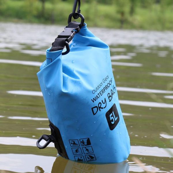 10l PVC Beach Bag For Camping Water Resistant Customized Logo Various Color